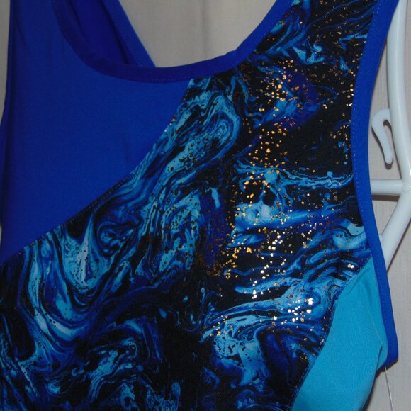 Danskin Now Blue Biketard XL (14-16) NWT - Picture 2 of 8